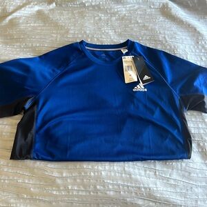 Adidas medium blue athletic shirt